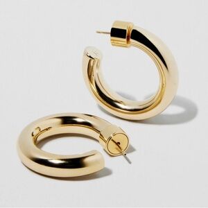 NWT Jennifer Fisher Gold Natasha Hoop Earrings